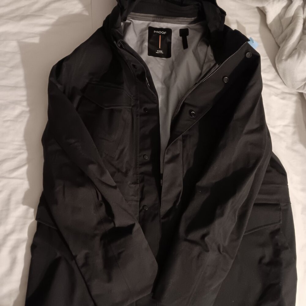 Brand new without tags Proof brand black coat